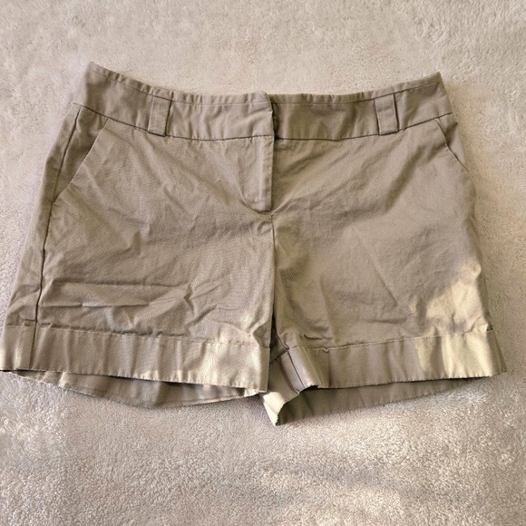 Cuffed Chino Shorts Cotton Stretch Casual Size 8 Outback Red Womens Khaki - Picture 4 of 10